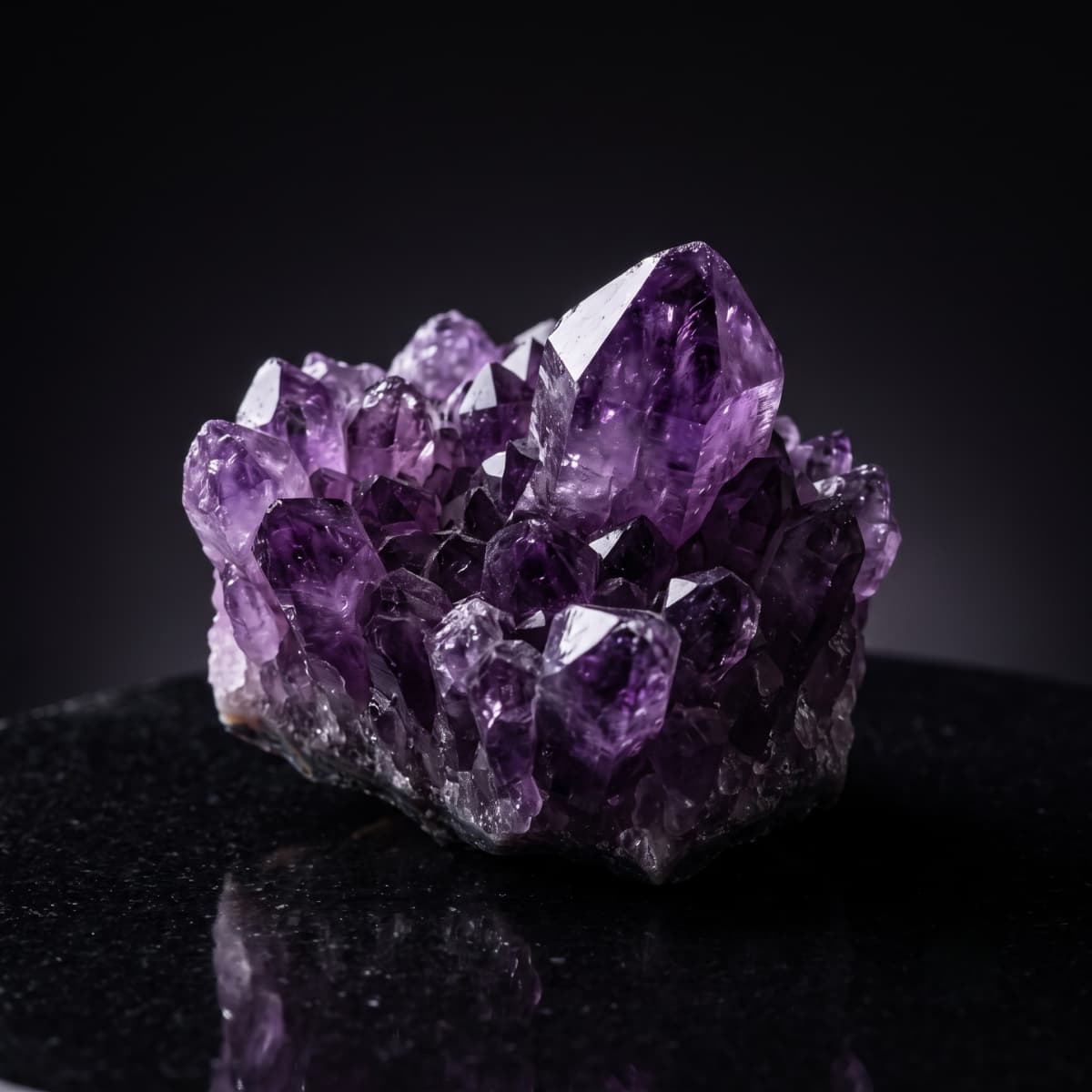 Genuine amethyst stone specimen